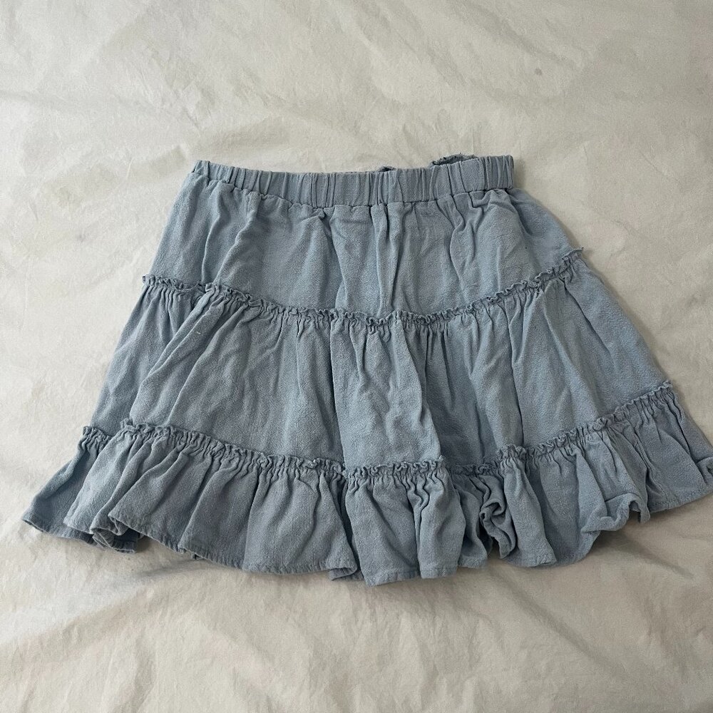 Princess Polly Marlowe Mini Skirt - blue